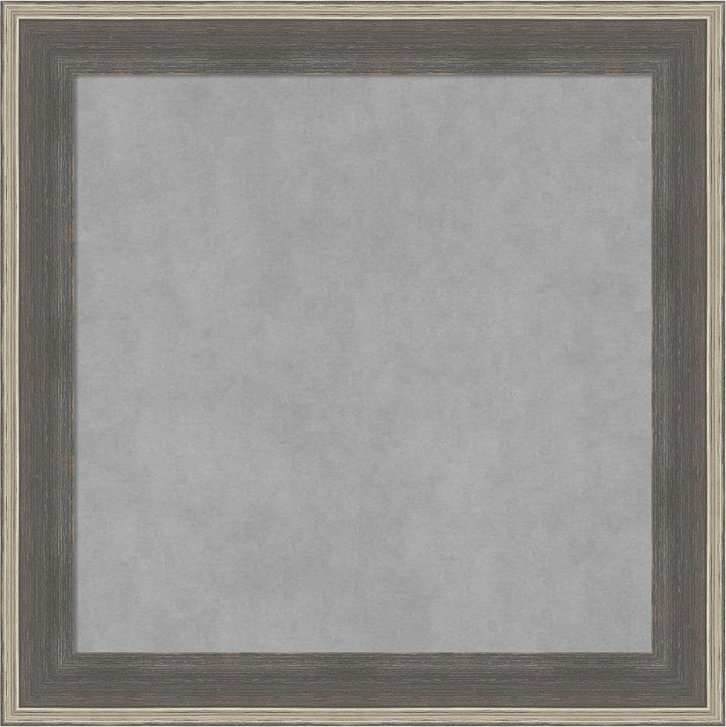 Amanti Art Grey Framed Magnetic Board 25x25 Medium Vision Board
