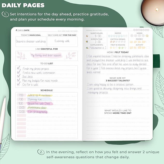Clever Fox Self-Care Journal Pocket – Daily Reflection Notebook – Mental Health - Image 3