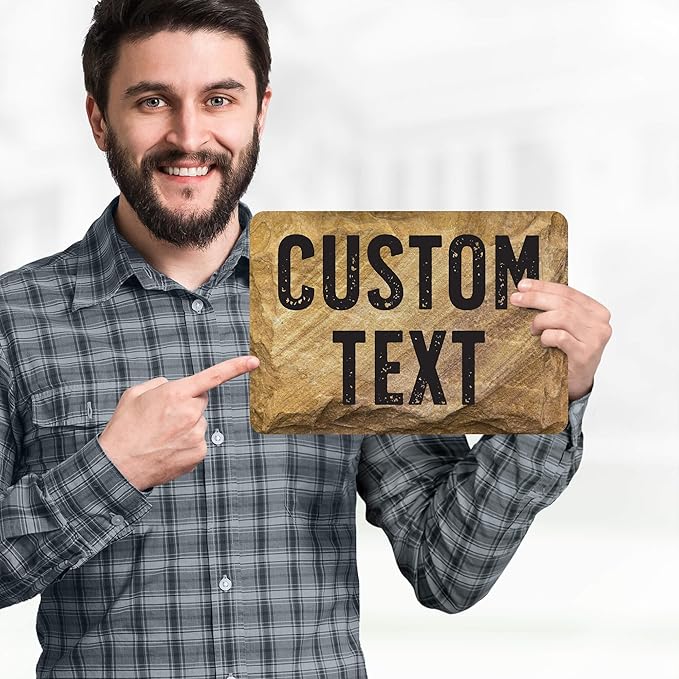 Custom Sign, Custom Street Sign, 11 Font Colors, 13 Font Styles, 4 Hole Options - Image 2