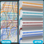 Open Slot Wire Duct Kit, 62.8" Server Rack Cable Management, Cable Management - Image 5