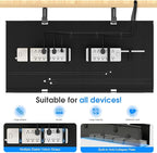 KIGJU Under Desk Cable Management Tray, 40-inch No-Drill Cord Organizer - Image 4