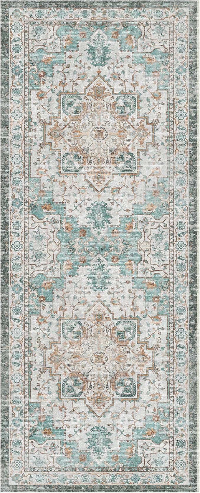 GENIMO 2x10 Runner Rugs for Hallway, Machine Washable Non Slip Vintage Rugs - Image 7