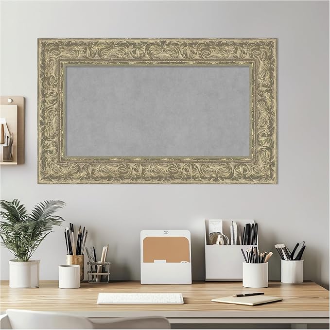 Amanti Art Silver Framed Magnetic Board 19x31 Small Vision Board - Image 6