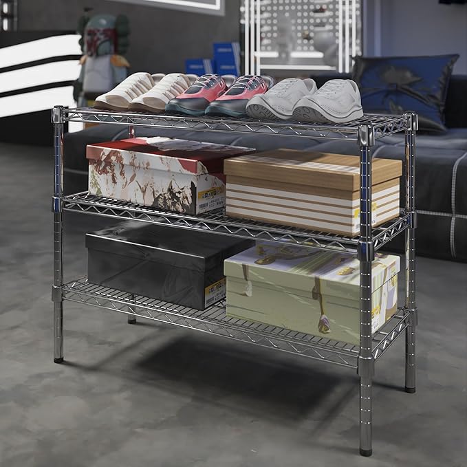Regal Altair 14" Deep x 36" Wide x 27" Height Wire Shelving Kit | 3-Tier | NSF - Image 2