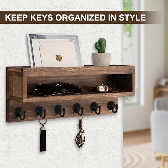 Lucundm Key and Mail Holder Wall Mount, Key Hanger - Image 3