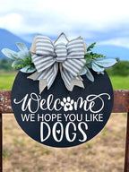 Wood front door sign Wood sign Home decor Welcome sign Sign - Image 2