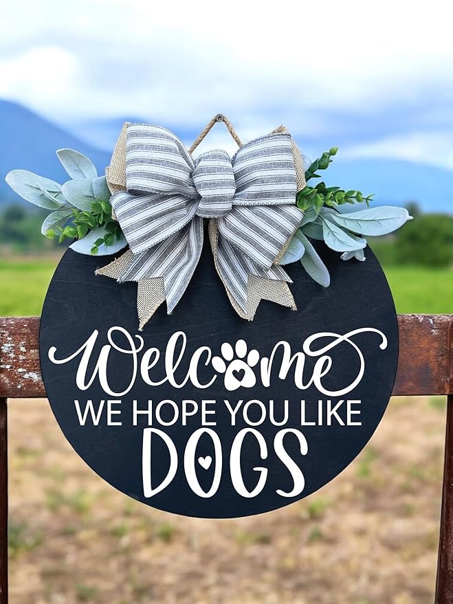 Wood front door sign Wood sign Home decor Welcome sign Sign - Image 2