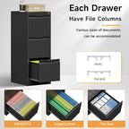 Bestoo 3-Drawer File Cabinet - Image 8