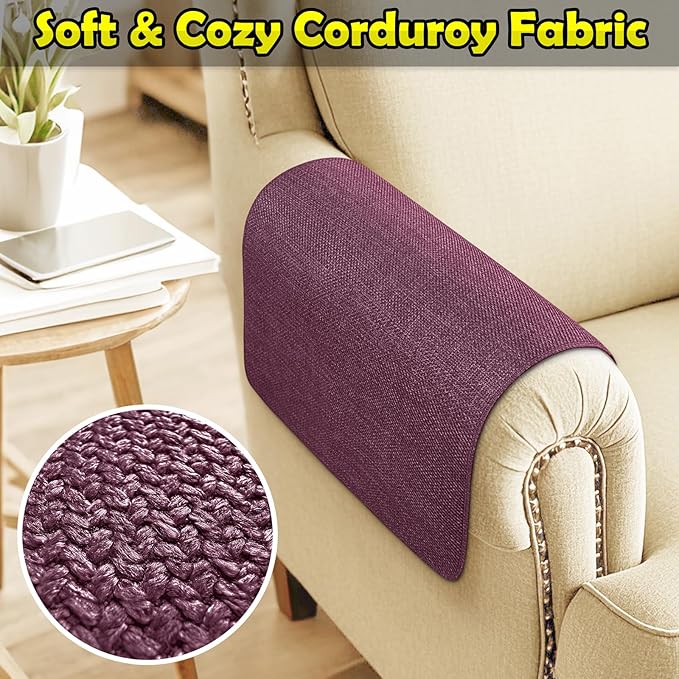Couch Arm Covers, Waterproof Armrest Cover - Image 4