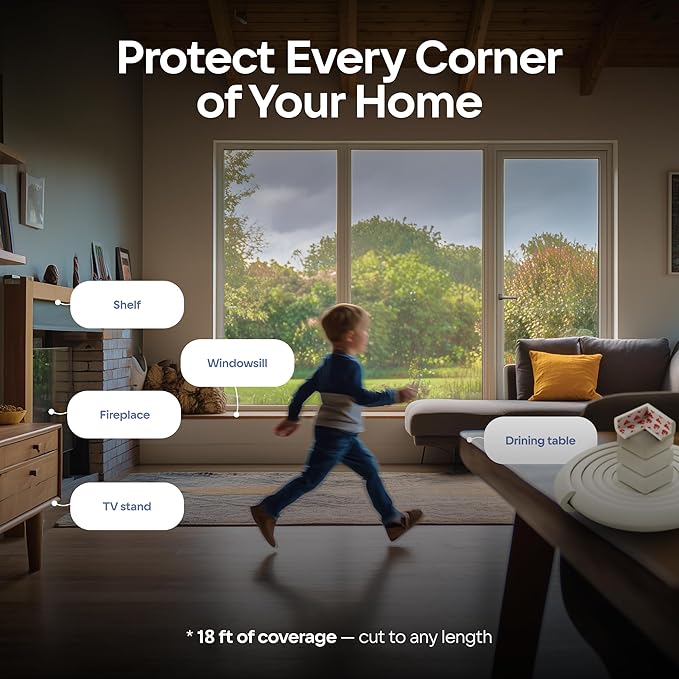 Furniture Edge and Corner Guards | 20.4ft Protective Foam Cushion | 18ft Bumper - Image 7