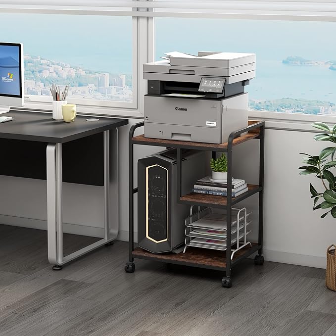 Fannova 22 x 18 Inch Large Printer Stand, Mobile Printer Table - Image 7