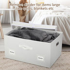 Graciadeco 75 Quarts Extra Large Decorative Storage Bins - Image 6