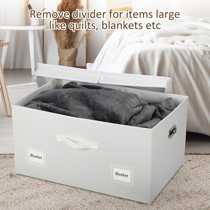 Graciadeco 75 Quarts Extra Large Decorative Storage Bins - Image 6