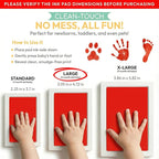 Large Clean Touch Ink Pad for Baby Handprints and Footprints – Inkless Infant - Image 2