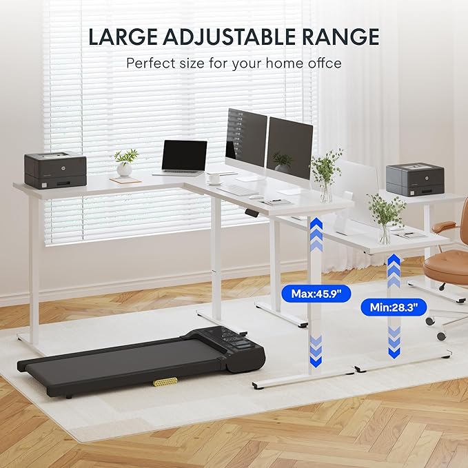 FLEXISPOT L Shaped Standing Desk, 63 x 55 Inch Electric Height Adjustable - Image 8