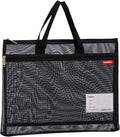 Pendancy Mesh Zipper Pouch A3 Size, Large Double Pocket Lightweight Nylon by Pendancy