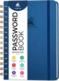 Clever Fox Password Book Spiral – Internet Address & Password Organizer by CleverFox