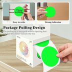 3 Inch Round Colored Dot Stickers, 4 Rolls in Dispenser Box - Image 3