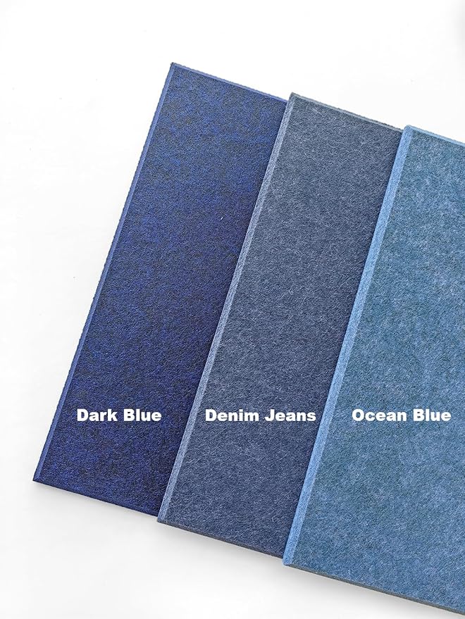 DECORITA Blue Felt Bulletin Board 47"x35" | Large Cork Bulletin Board - Image 5