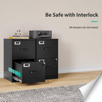 sisesol 2 drawer file cabinet with lock,narrow vertical, package contents