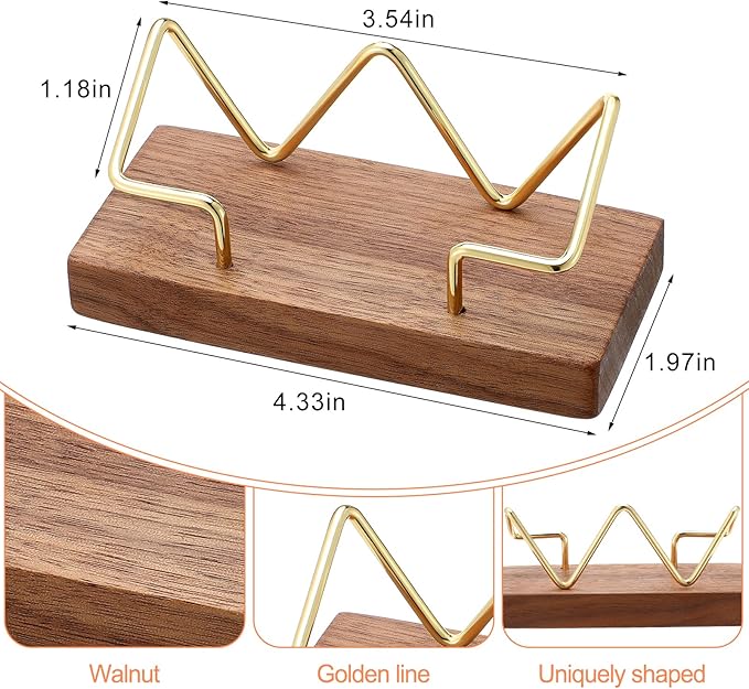 Amyhill 2 Pieces Wood Business Card Holder - Image 7