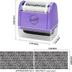 Miseyo Wide Identity Theft Protection Roller Stamp Set - Image 2