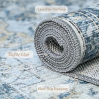 GENIMO Runner Rug 2'6"x7, Non Slip Vintage Hallway Runner Rugs, Low Pile - Image 6