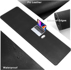 CENNBIE Leather Desk Mat Large, Extended Non-Slip Mouse Pad, Waterproof PU - Image 3