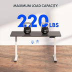 FLEXISPOT E6 3-Stage Dual Motor Electric Standing Desk 48 x 30 Sit Stand Up Desk - Image 7