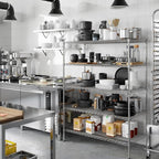 Regal Altair 24" Deep x 48" Wide x 64" Height Wire Shelving Kit | 5-Tier | NSF - Image 6