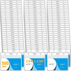 Marspark 500 Pieces Clear Plastic Horizontal Name Badge ID Card Holders by Marspark