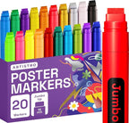 ARTISTRO 20 Poster Markers Jumbo Set Acrylic Markers by ARTISTRO