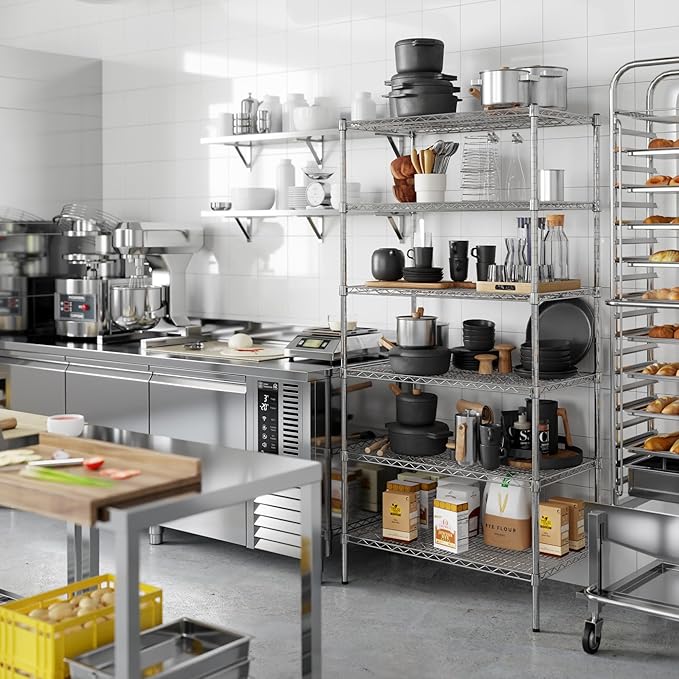 Regal Altair 21" Deep x 36" Wide x 74" Height Wire Shelving Kit | 6-Tier | NSF - Image 5