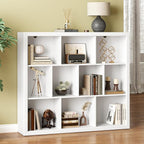 BORNOON Book Shelf with 10-Cube, 43” Wide Bookshelf with Anti-Tip Device by BORNOON