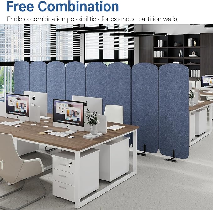 Natwind 5 Panel 122.8 x 71 in Office Room Privacy Protect Space Divider - Image 7