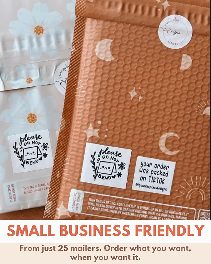 Bubble Mailers 8.5 x 12 Inch- 100 pack Biodegradable Shipping Bags - Image 4