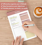 104 Pgs To Do List Notepad, 52 Undated Sheets Duplex-printed Daily Planner - Image 4
