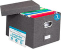 Internet's Best Collapsible File Storage Organizer | Decorative Linen Filing & by BIRDROCKHOME