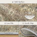 GENIMO 2x10 Runner Rugs for Hallway, Machine Washable Non Slip Vintage Rugs - Image 7