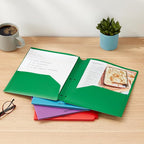 Amazon Basics Plastic 3 Hole Punch Folders - Image 6
