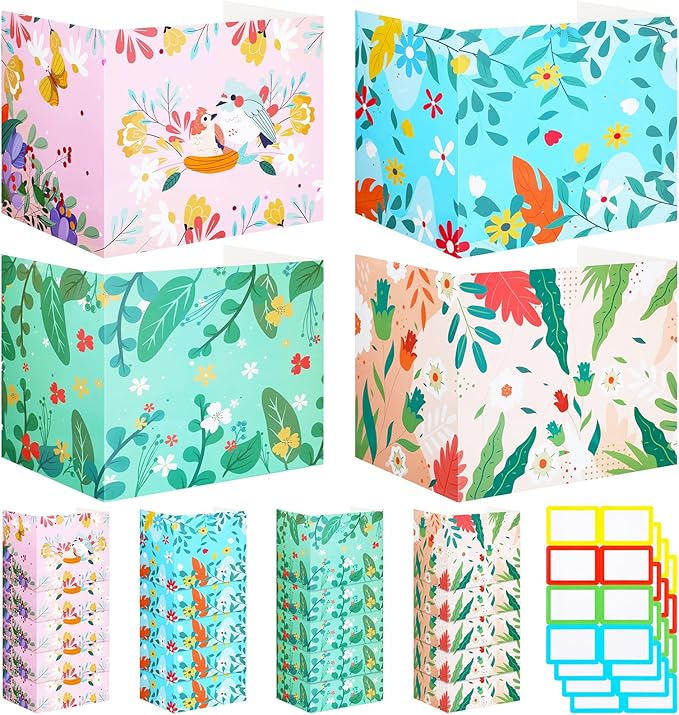 Crtiin 24 Pcs Privacy Folders for Students Desk Dividers Standard School by Crtiin