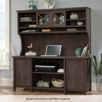 Sauder Costa Large Hutch, Coffee Oak finish