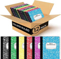 Rosmonde 12 Pack Bulk Composition Notebooks College Ruled, 200 Pages, 9-3/4 x by Rosmonde