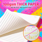 CAGIE Leather Notebook Journal for Men, 100 GSM 256 Pages Lined Journals for - Image 6