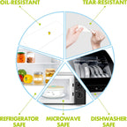 500 Blank Removable Freezer Labels Water Oil Resistant with Perforation Line for Food Containers Jars Pantry Organization