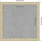 Amanti Art Silver Framed Magnetic Board 18x18 Small Vision Board - Image 2