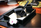 DACASSO Bonded Leather Desk Set - Image 4