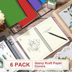Yahenda 6 Pcs Spiral Notebook Bulk A5 Journal Lined 8.3'' x 5.5'' Writing - Image 2