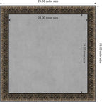 Amanti Art Black Framed Magnetic Board 29x29 Medium Vision Board - Image 3