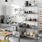 Regal Altair 14" Deep x 36" Wide x 86" Height Wire Shelving Kit | 5-Tier | NSF - Image 7